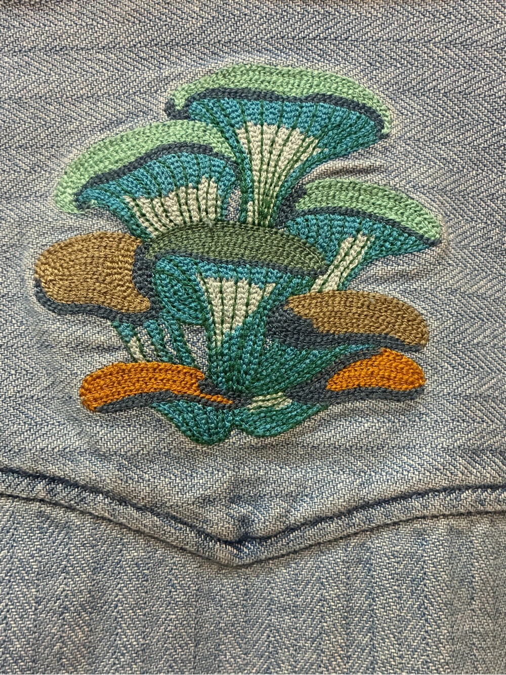 Howler Bros x Ft. Lonesome - Dust up Denim Fungi Mutation  NEW - MEDIUM- NWT - Picture 2 of 15
